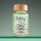 Fatty15's C15 supplement in a glass bottle with capsules.