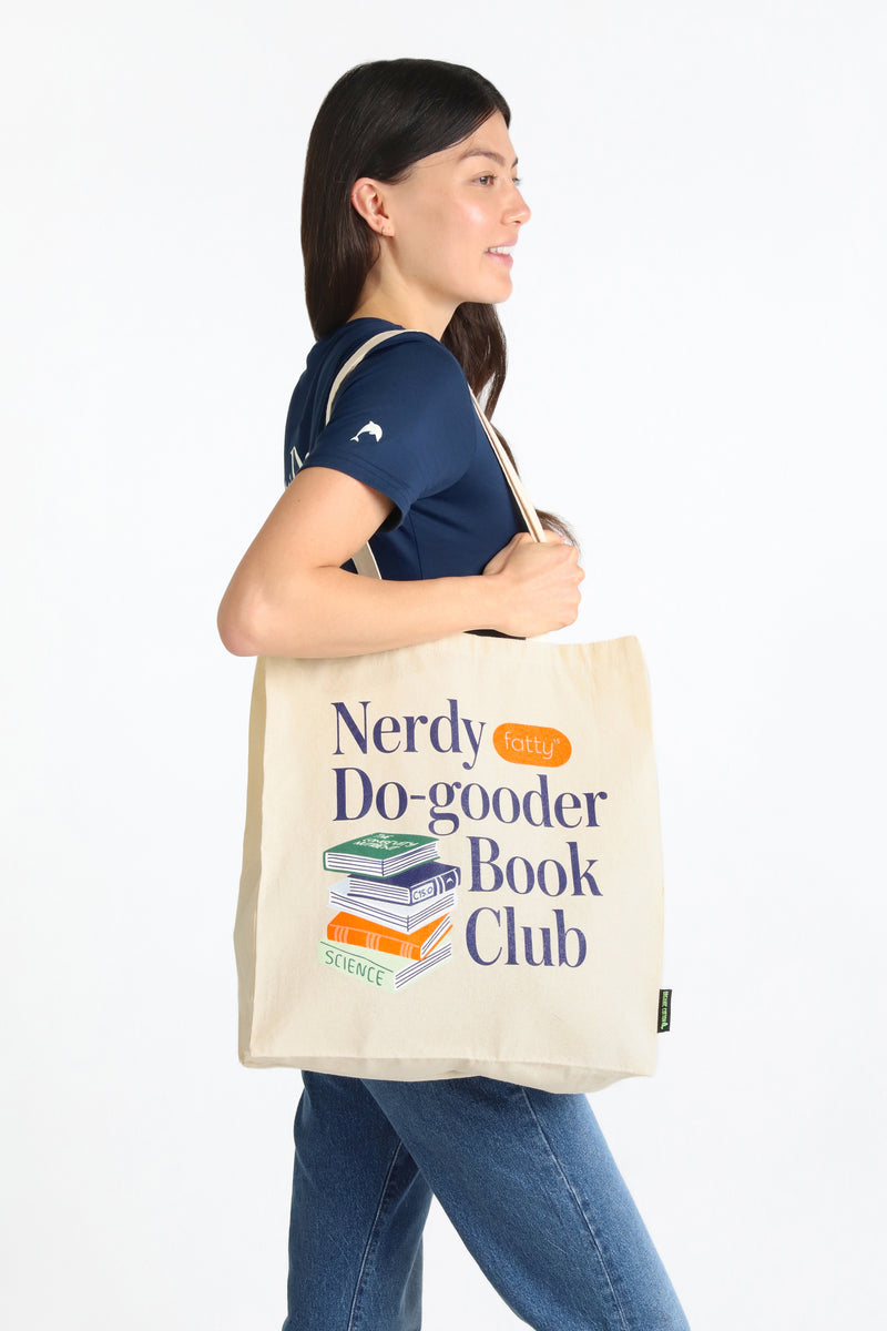 Nerdy Do-Gooder Book Club Tote Bag