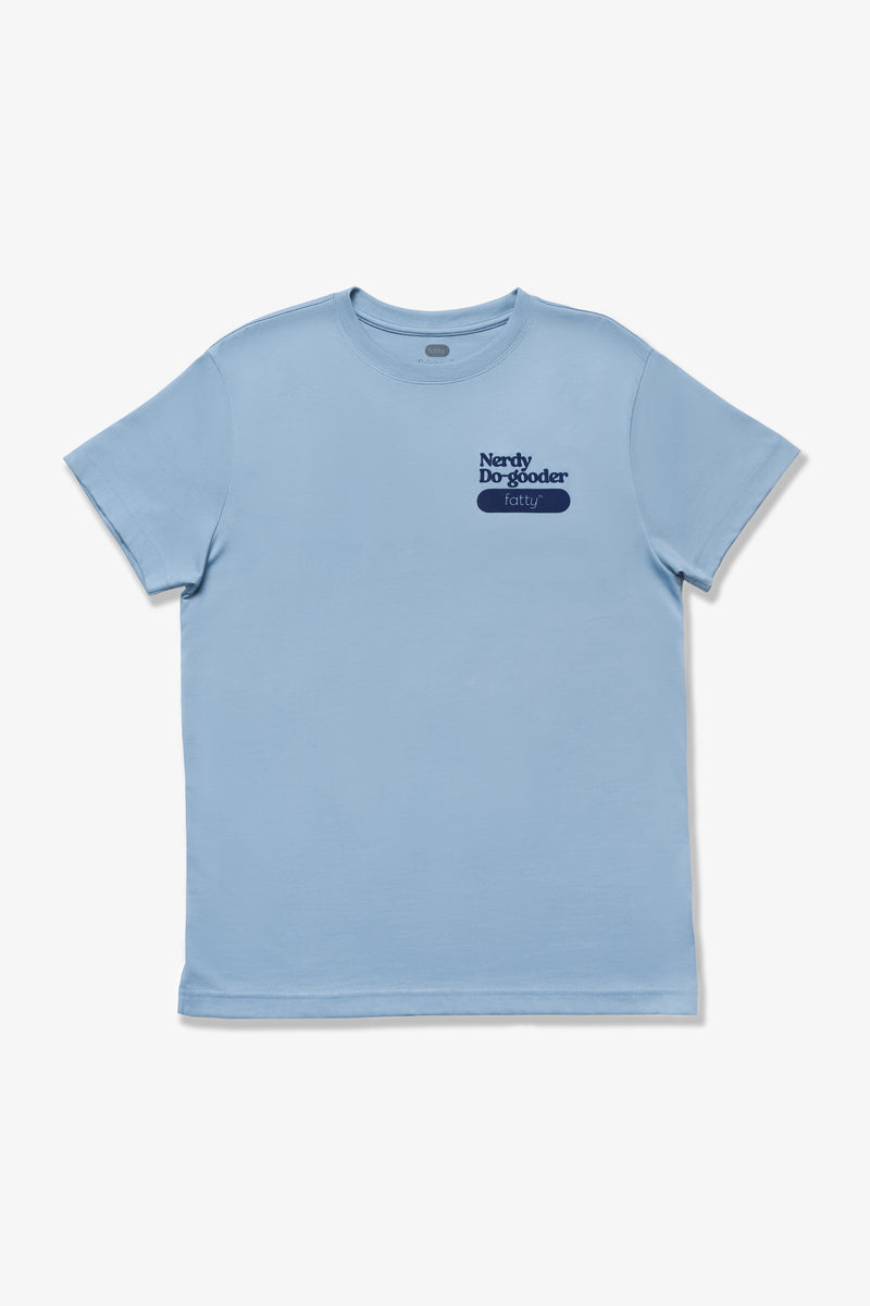 Nerdy Do-Gooder Science & Sunshine Club T-Shirt (Cloudy Blue, Unisex)