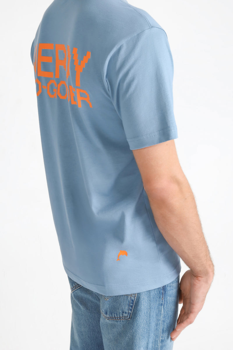 Nerdy Do-Gooder T-Shirt (Cloudy Blue, Unisex)