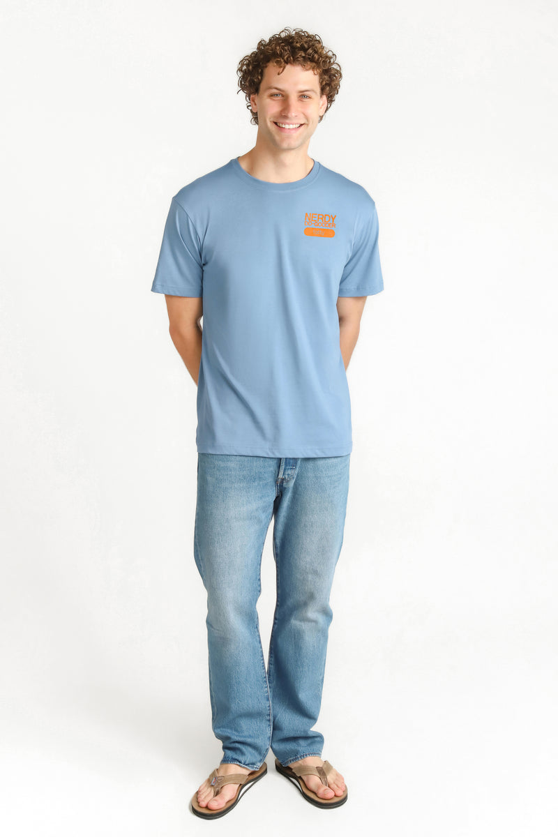 Nerdy Do-Gooder T-Shirt (Cloudy Blue, Unisex)