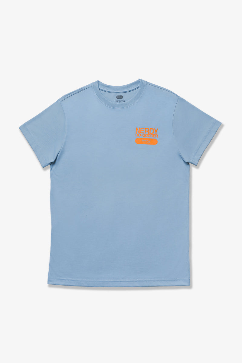 Nerdy Do-Gooder T-Shirt (Cloudy Blue, Unisex)