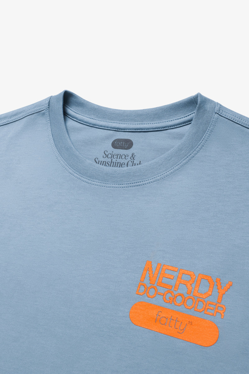 Nerdy Do-Gooder T-Shirt (Cloudy Blue, Unisex)