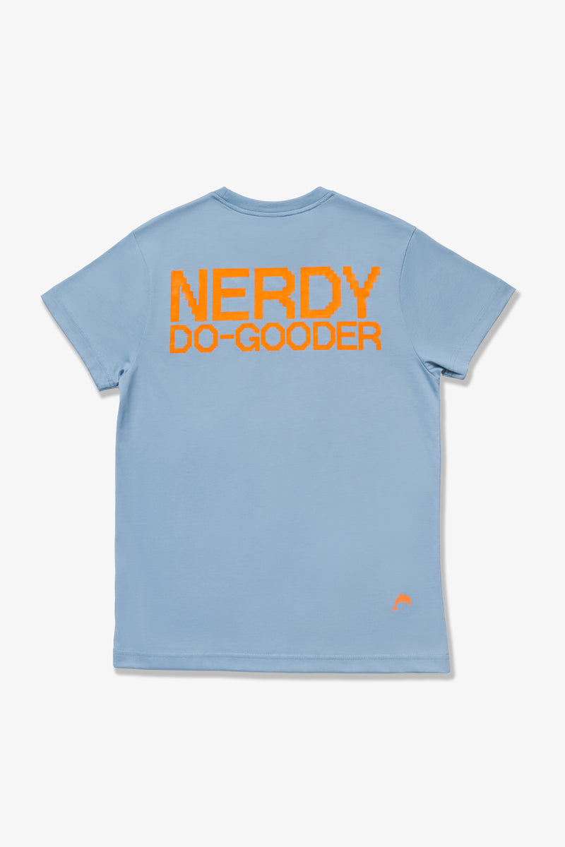 Nerdy Do-Gooder T-Shirt (Cloudy Blue, Unisex)
