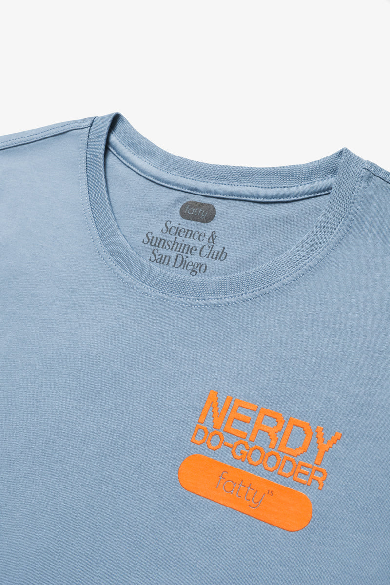 Nerdy Do-Gooder T-Shirt (Cloudy Blue, Women's)