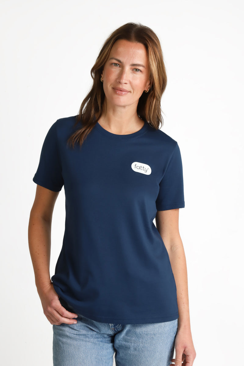 Nerdy Do-Gooder Science & Sunshine Club T-Shirt (Navy, Women's)