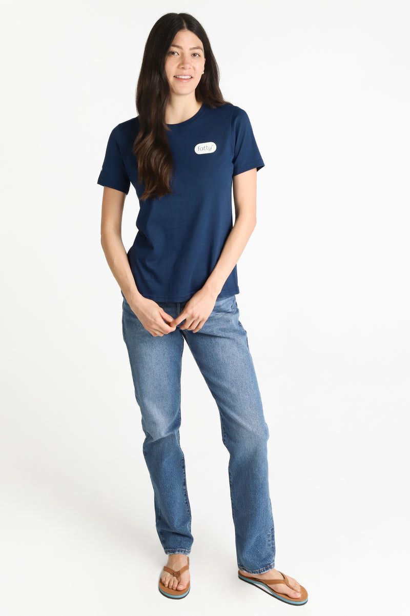 Nerdy Do-Gooder Science & Sunshine Club T-Shirt (Navy, Women's)