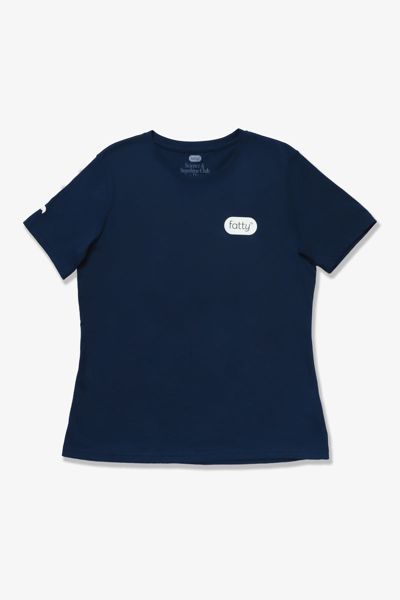 Nerdy Do-Gooder Science & Sunshine Club T-Shirt (Navy, Women's)